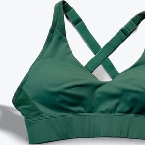 Cotton On Body Womens Forest Green Racerback Sports Bra Recycled Small 669679